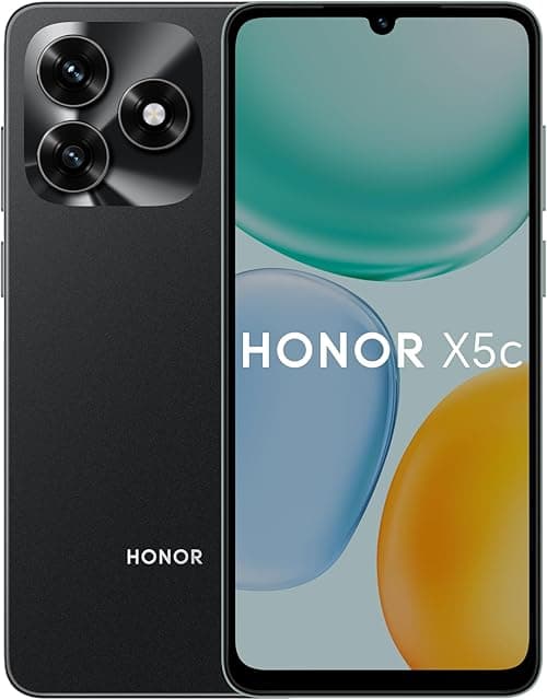 HONOR X5c 4G Smartphone, 4GB RAM 64GB ROM, Dual SIM, 5260mAh Battery, 6.74" 90Hz Display, Midnight Black – Middle East Version on Amazon.ae - Price Tracker