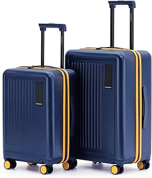 MOKOBARA The Transit Luggage Set of 2 | Cabin & Check-in Suitcases | 40L & 65L Capacity | Polycarbonate Hardshell | TSA Lock & Silent Wheels | For Travel | Blue | We Meet Again Sunray 2.0 on Amazon.ae - Price Tracker