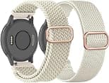 2 Pack Braided Stretchy Nylon Watch Bands Compatible with Garmin Venu 3S/Venu 2S/Vivoactive 4S/Vivomove 3S, 18mm Loop Elastic Fabric Straps for Garmin Forerunner 255S/265S Women Men - Best Deal Finder