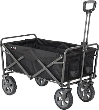 MacSports Collapsible Folding Outdoor Utility Wagon, Black on Amazon.ae - Price Tracker
