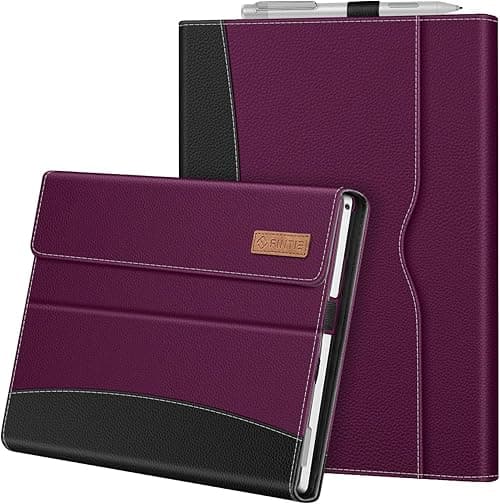 Fintie Case for 12.3 Inch Microsoft Surface Pro 7 Plus, Surface Pro 7/6/5/4/3 - Portfolio Business Cover with Pocket, Compatible with Type Cover Keyboard, Purple on Amazon.ae - Price Tracker