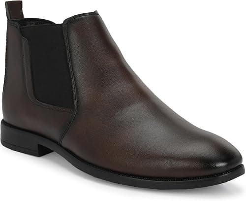 AFROJACK Men's Chelsea Boots |Ankle Boots | Slip-On Synthetic Leather على Amazon.ae - متتبع الأسعار