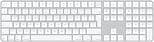 Apple Magic Keyboard with Touch ID and Numeric Keypad for Mac models with Apple silicon - International English - White Keys ​​​​​​​ - Best Deal Finder