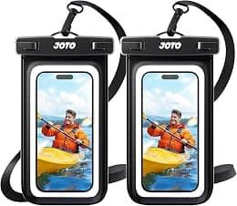 JOTO Waterproof Phone Pouch IPX8 Universal Waterproof Case Dry Bag Phone Protector for iPhone 17 16 15 14 13 12 11 Pro Max Air Plus XS XR X 8 Galaxy S23 S22 S21 S20 Pixel Up to 7" -2 Pack, Black - Best Deal Finder