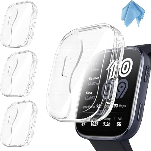 Fintie Protective Case Compatible with Amazfit Bip 6, [Pack of 3] Soft TPU Screen Protector Protective Case Cover, Clear x 3 on Amazon.ae - Price Tracker