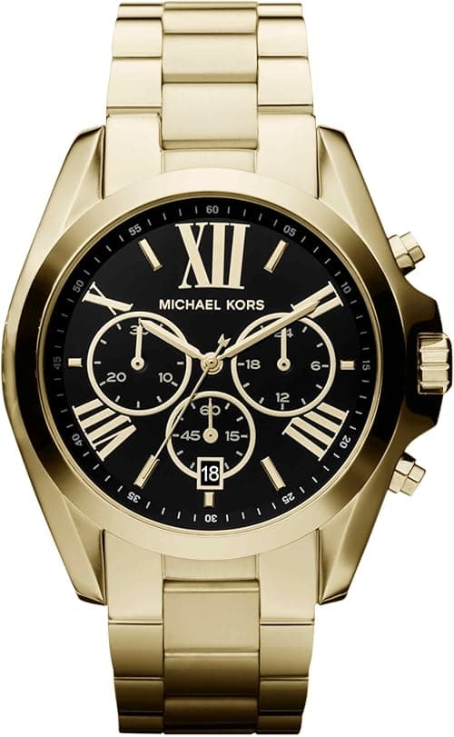 Michael Kors Bradshaw Women's Watch, Stainless Steel Chronograph Watch for Women with Steel or Leather Band on Amazon.ae - Price Tracker