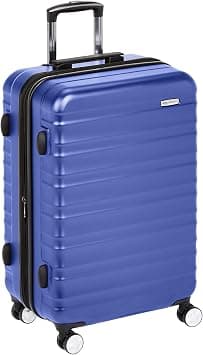 Amazon Basics Hardside Spinner Luggage with Built-In TSA Lock - 24-Inch (60cm), Material: Polycarbonate, Blue on Amazon.sa - Price Tracker