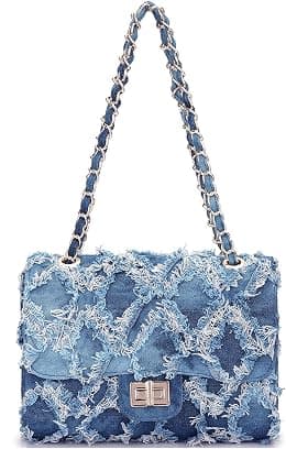MKP Women Small Shoulder Bags Quilted Crossbody Distressed Jean Denim Purse Evening Bag Clutch Handbag with Chain Strap - Best Deal Finder