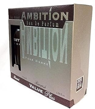 Ambition by Rassasi 70ml Eau De Toilette for Men على Amazon.ae - متتبع الأسعار