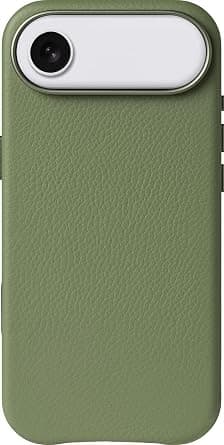 LONLI Urban | Embossed Genuine Leather Case for iPhone 17 Air Made of European Genuine Leather with Grain Look - [Integrated Camera Control and MagSafe Compatibility] - Green on Amazon.ae - Price Tracker