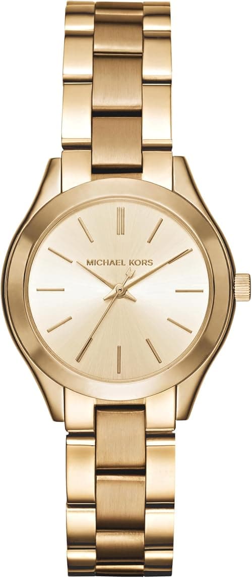 Michael Kors Mini Slim Runway Stainless Steel Watch on Amazon.ae - Price Tracker