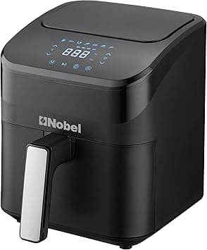 Nobel 4L Digital Air Fryer 1400W with 7 Preset Cooking Functions, Non-Stick Pot & Tray, LED Display, Temperature Control 80–200°C – NAF501 on Amazon.ae - Price Tracker