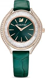SWAROVSKI Reloj Aura 5644078 piel Verde oro rosa - Best Deal Finder