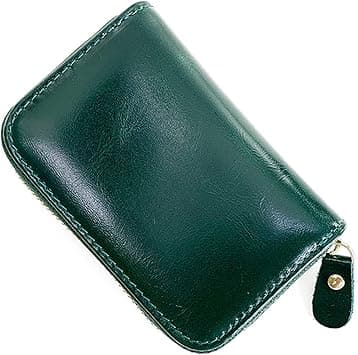 Wallet Genuine Leather Purse For Men Zipper Coin Card Holder First Layer Cowhide Oil Wax Leather Mini Clutch Bag Card Wallets For Women, (Color : Dark blue) on Amazon.ae - Price Tracker