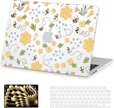 AKIT for MacBook Air 13 inch Case M5 M4 M3 M2 2026-2022, Bee on Amazon.ae - Price Tracker