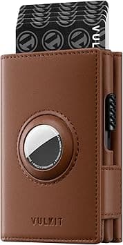 VULKIT Mens Wallet for AirTag Pop Up Wallet RFID Blocking Top Grain Leather Wallet for Cash & Credit Cards Minimalist Wallet for Mens (Airtag NOT Included) on Amazon.ae - Price Tracker