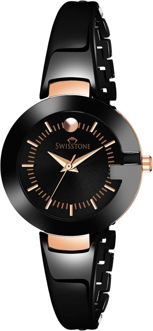 SWISSTONE Analog Women's Watch (Black Dial Black Colored Strap) on Amazon.ae - Price Tracker