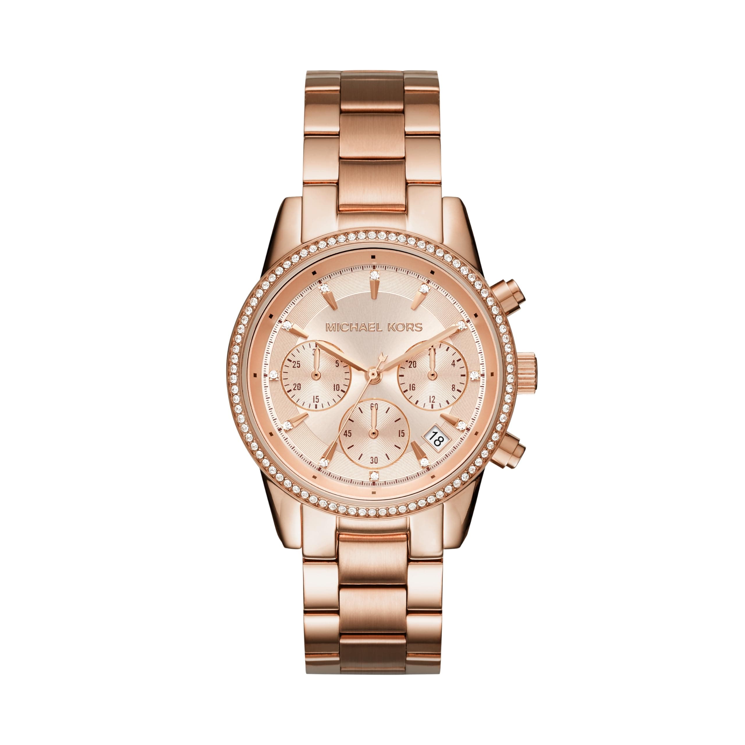 Michael Kors Women's Watch RITZ, 37 mm case size, Quartz Chronograph movement, Stainless Steel strap on Amazon.ae - Price Tracker