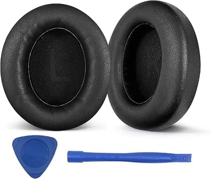 Headphones Replacement Ear Pads for Anker Soundcore Space Q45 Headphones, Noise Isolation Foam Durable Leather. (black) on Amazon.ae - Price Tracker