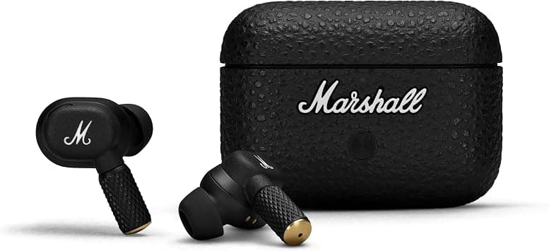 Marshall Motif II ANC True Wireless Earbuds, Black | Active Noise Cancelling Bluetooth Headphones, Earbuds, 30 hours playtime on Amazon.ae - Price Tracker