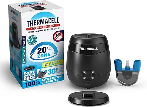 Thermacell Mosquito Repellent E-Series Rechargeable Repeller; Patio Shield 20’ Mosquito Protection Zone; Includes 36-Hr Repellent Refill; No Flame or Scent; Bug Spray and Bug Zapper Alternative - Amazon.ae Price Tracker