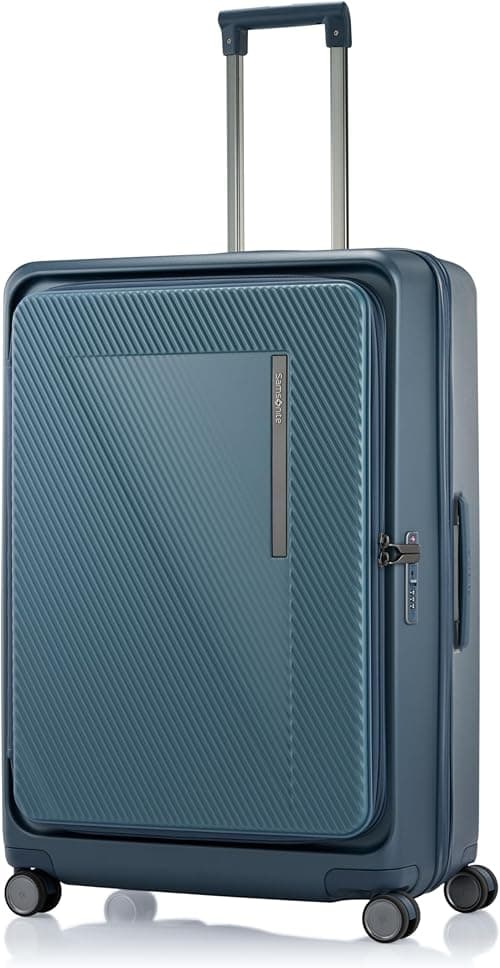 Samsonite Zipprix Suitcase Check-In Size 75 cm / 28 inch, 4 Spinner Wheels, Polycarbonate, Navy|TSA Lock|Expandable|Divider Pad - 10 Years International Warranty on Amazon.ae - Price Tracker