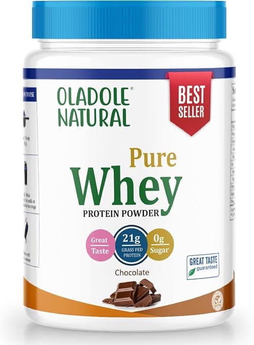 Oladole Natural Organic Grass Fed Whey Protein Powder (Chocolate Bean, 21g, 1.82 Lb) on Amazon.sa - Price Tracker
