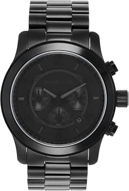 Michael Kors Men's Runway Quartz Watch, Black, One Size, MK9073 - Runway Chronograph Watch - Best Deal Finder