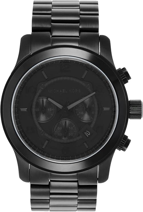 Michael Kors Men's Runway Quartz Watch, Black, One Size, MK9073 - Runway Chronograph Watch on Amazon.ae - Price Tracker