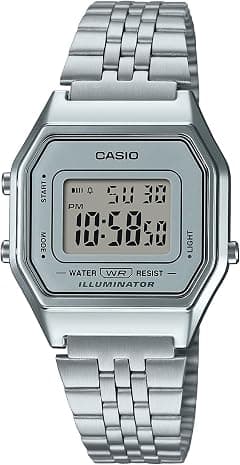 Casio Women Digital Watch With Stainless Steel Bracelet La680Wa-1B - متتبع أسعار Amazon.sa