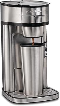 Hamilton Beach Scoop Single Serve Coffee Maker, Unique Heater for Hotter Faster Better Taste, Simple Scoop Place Brew, 220-240V 50-60 Hz UK Plug, Stainless Steel (49981-SAU) - UAE Version on Amazon.ae - Price Tracker