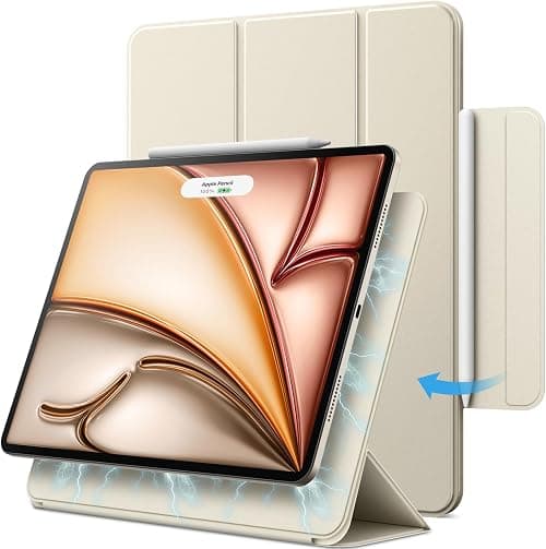JETech Magnetic Case for iPad Air 11" M4/M3/M2 & iPad Air 5/4, Starlight | For iPad Air 11" (2026-2024) & Air 5/4 10.9" (2022/2020)&iPad Pro 11 (2018), Slim Smart Design Cover, Lightweight Protection on Amazon.ae - Price Tracker