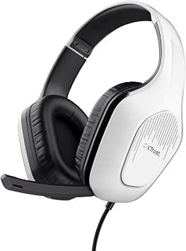 سماعة راس للالعاب GXT 418W راين خفيفة الوزن من ترست جيمنج لاجهزة الكمبيوتر وXbox وبلاي ستيشن 4 وبلاي ستيشن 5 وسويتش موبايل، مقبس 3.5 ملم، كيبل 2 متر، مشغلات 50 ملم، ميكروفون قابل للطي، سماعات سلكية على أمازون - دليلك لأفضل العروض