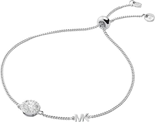 Michael Kors Women Cubic Zirconia Premium 925 Silver Armband Bracelet - Best Deal Finder