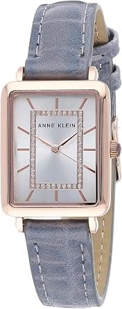 Anne Klein Women's Glitter Accented Croco-Grain Strap Watch, AK/3820 on Amazon.ae - Price Tracker