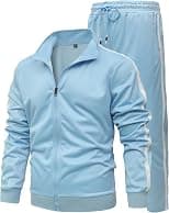 GXAMOY Athletic 2-Piece Tracksuit for Men, Casual, Zip-Through Jogging Sweatsuit for Workout/Sports, Set, Sportswear - Best Deal Finder
