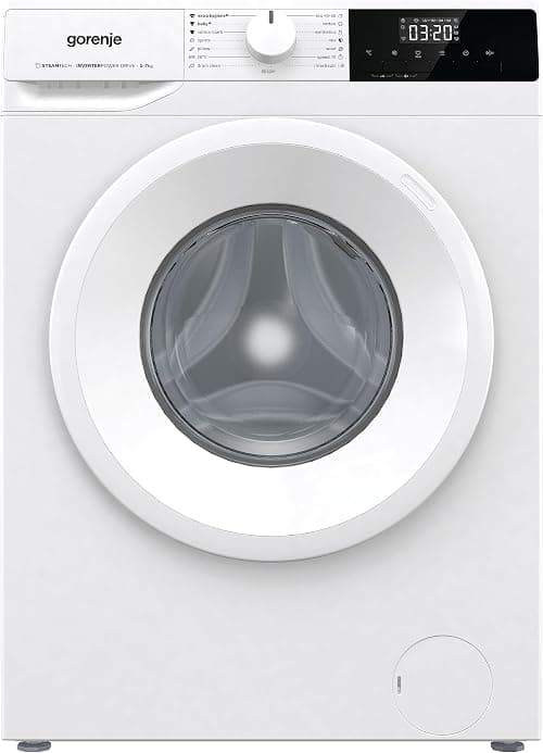 Gorenje WNHPI72SCS 7 Kg Fully Automatic Front Load Washing Machine, 15 Programs, Snowflake Drum and Self Cleaning Program, Steam Function, 1200 RPM, White, 1 Year Warranty on Amazon.ae - Price Tracker