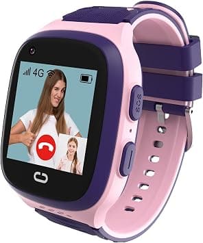 4G Kids Smart Watch Girls with GPS Tracker & Video Calling, One-key SOS Call, Voice Chat, Camera, Alarm Clock, Touch Screen Smart Watch Gifts for Girls Age 5-12 (Pink) - Amazon.ae Price Tracker