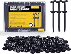 Upgraded Nylon Universal Cable Tie Buckles, Nylon Zip Ties Holders Kit[100+100Pcs Pin & Button], Automotive Zipper Clips Self-Locking T Rivet Zipties for Car Fender Trunk Bumper Repair, Home & Garage - Amazon.sa Price Tracker