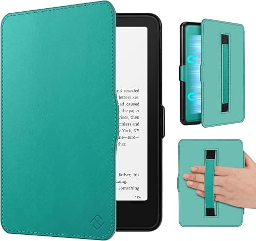 Fintie Case with Hand Strap for 7 Inch Kindle Paperwhite (12th Generation) and Kindle Colorsoft/Paperwhite Signature Edition 2025/2024, Lightweight Case with Auto Sleep/Wake, Jade Green على Amazon.ae - متتبع الأسعار