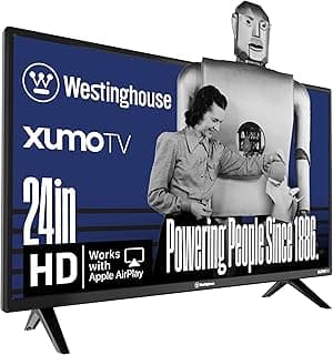 Westinghouse 24-inch Smart TV, HD Xumo TV with Voice Remote, Flat Screen Television w/Dolby Atmos, Bluetooth, Apple AirPlay, Wi-Fi & Mobile Connectivity - Amazon.ae Price Tracker