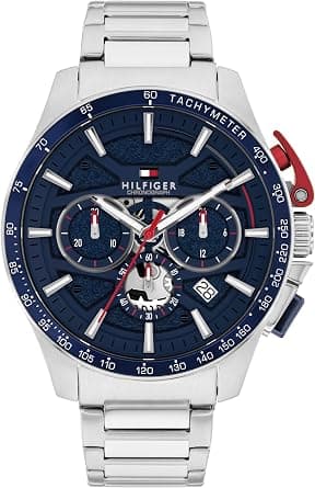 Tommy Hilfiger Chronograph Quartz Watch - Available with Stainless Steel or Leather Bracelet on Amazon - Best Deal Finder
