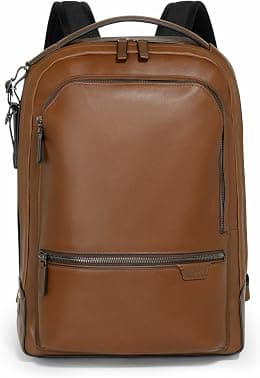 TUMI - Harrison Bradner Leather Laptop Backpack - 14-Inch Computer Bag for Men and Women - Cognac Leather - Best Deal Finder