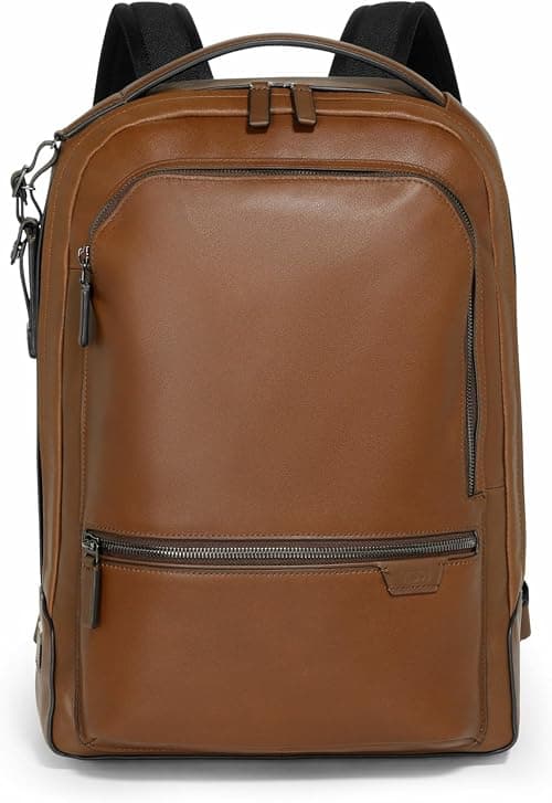TUMI - Harrison Bradner Leather Laptop Backpack - 14-Inch Computer Bag for Men and Women - Cognac Leather on Amazon - Best Deal Finder