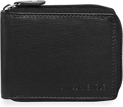 Swiss Eagle Leather Wallet For Men Black (SE1023BLK) on Amazon.ae - Price Tracker