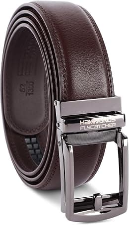 HAMMONDS FLYCATCHER Genuine Leather Belt for Men - Perfect for Formal and Casual Wear - Adjustable Waistband up to 46 Inches - Autolock Belt for Formal and Casual Wear - Best Deal Finder