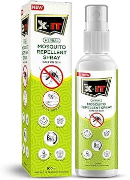 Mr. X-IT Herbal Mosquito Repellent Body Spray- Safe for Babies, Dermatologically Tested, Up to 8 Hours Protection, Plant based with Aloe Vera, Deet Free, Safe on Skin, 100ml - Amazon.ae Price Tracker