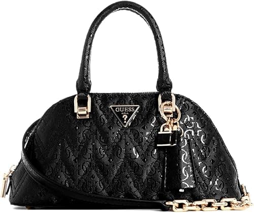 GUESS Womens Adelard Dome Satchel Handbag Black on Amazon.ae - Price Tracker