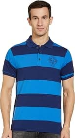 Deniklo Men's Striped Regular fit Polo Shirt - Best Deal Finder