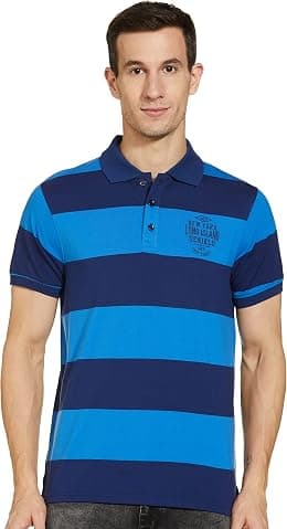 Deniklo Men's Striped Regular fit Polo Shirt - Best Deal Finder
